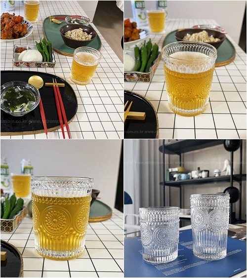♡ 착한가격 유리컵 시리즈 ♡ 레트로 앤틱st 양각 글라스 유리컵 (옵션-2size)