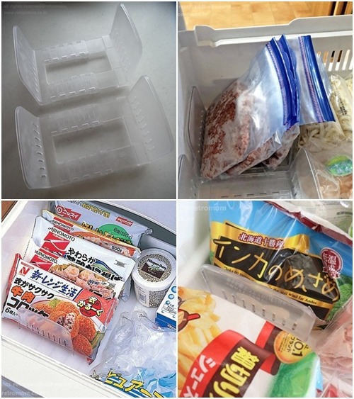 (복잡한 냉장고속 식재료 정리를 위한 꿀템) 길이조절 가능한 냉장고 정리스탠드