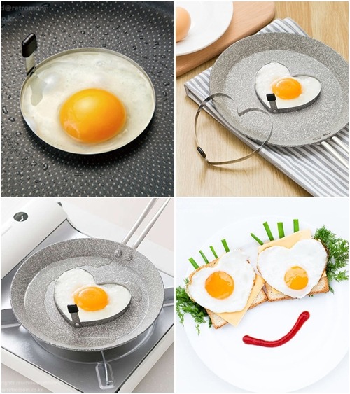 (재입고)원형 &amp; 하트 계란 후라이 틀 (옵션-2design)