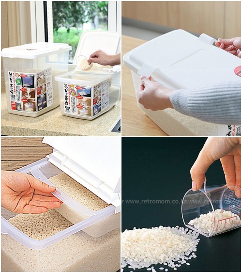 일본 10kg 대용량 쌀통 / 계량컵 쌀통 / 쌀보관함