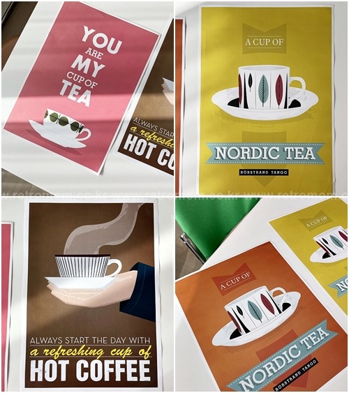 (레트로맘 단독판매/한정수량) 북유럽 빈티지 테이블웨어 포스터