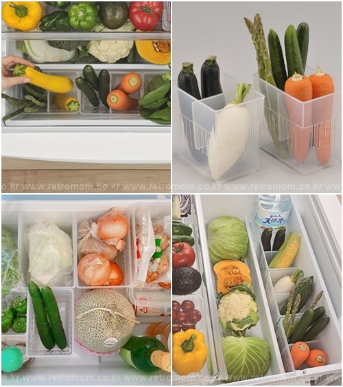 냉장고 야채/과일 정리함(옵션2-size)